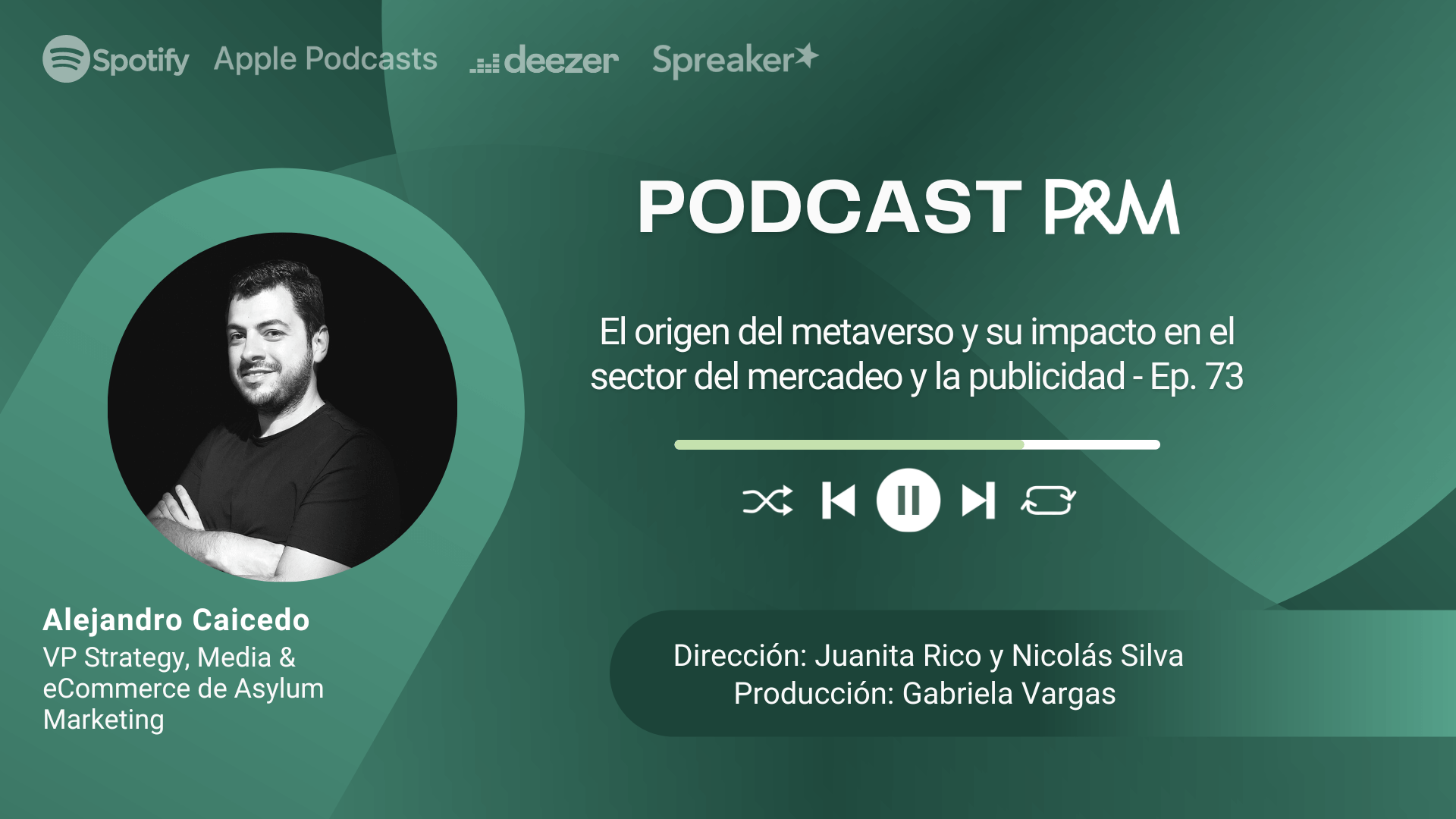 Podcast: El origen del metaverso y su impacto en el sector del mercadeo y la publicidad con Alejandro Caicedo - Ep. 73