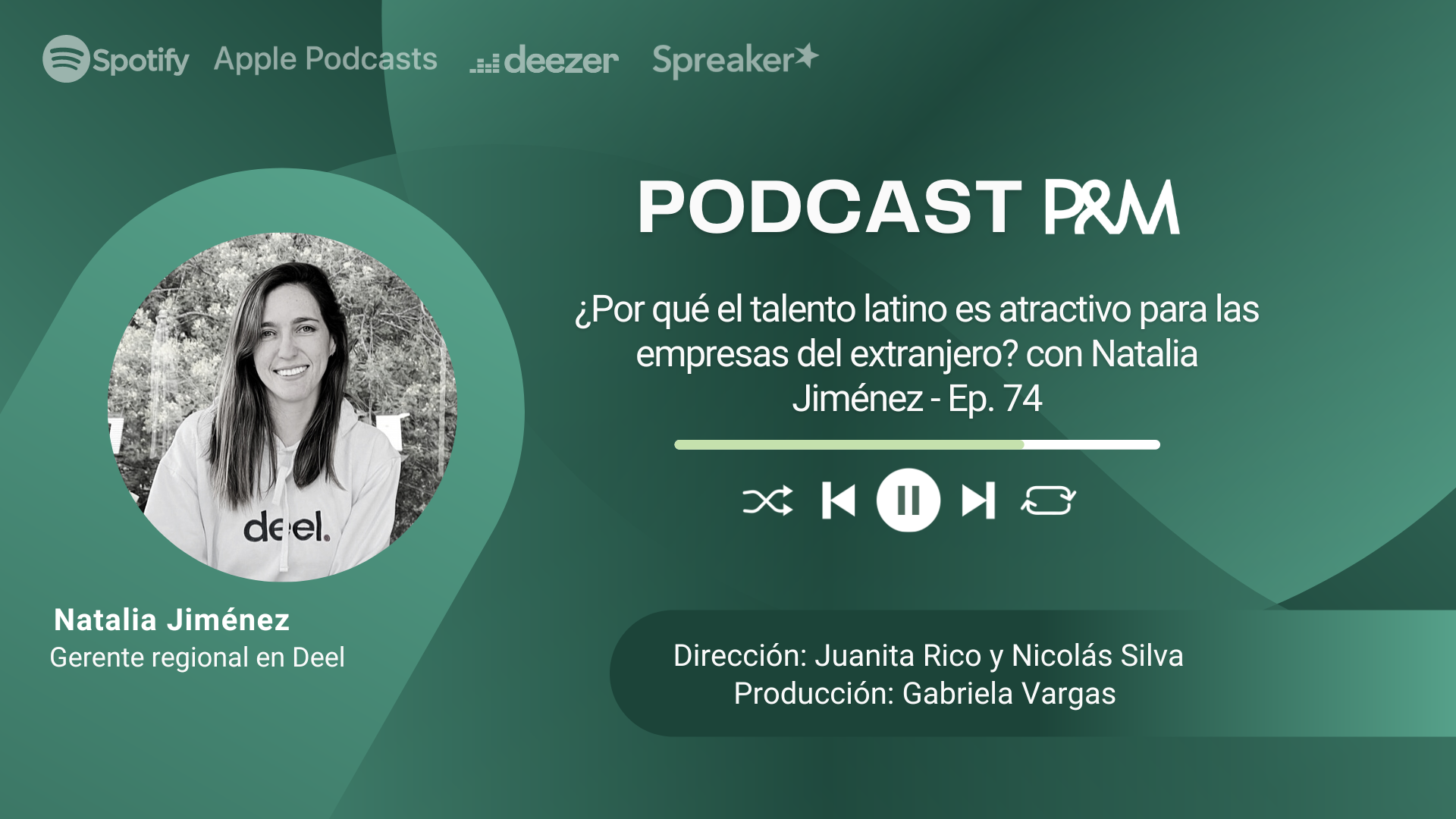 Podcast ¿Por qué el talento latino es atractivo para las empresas del extranjero? con Natalia Jiménez - Ep. 74