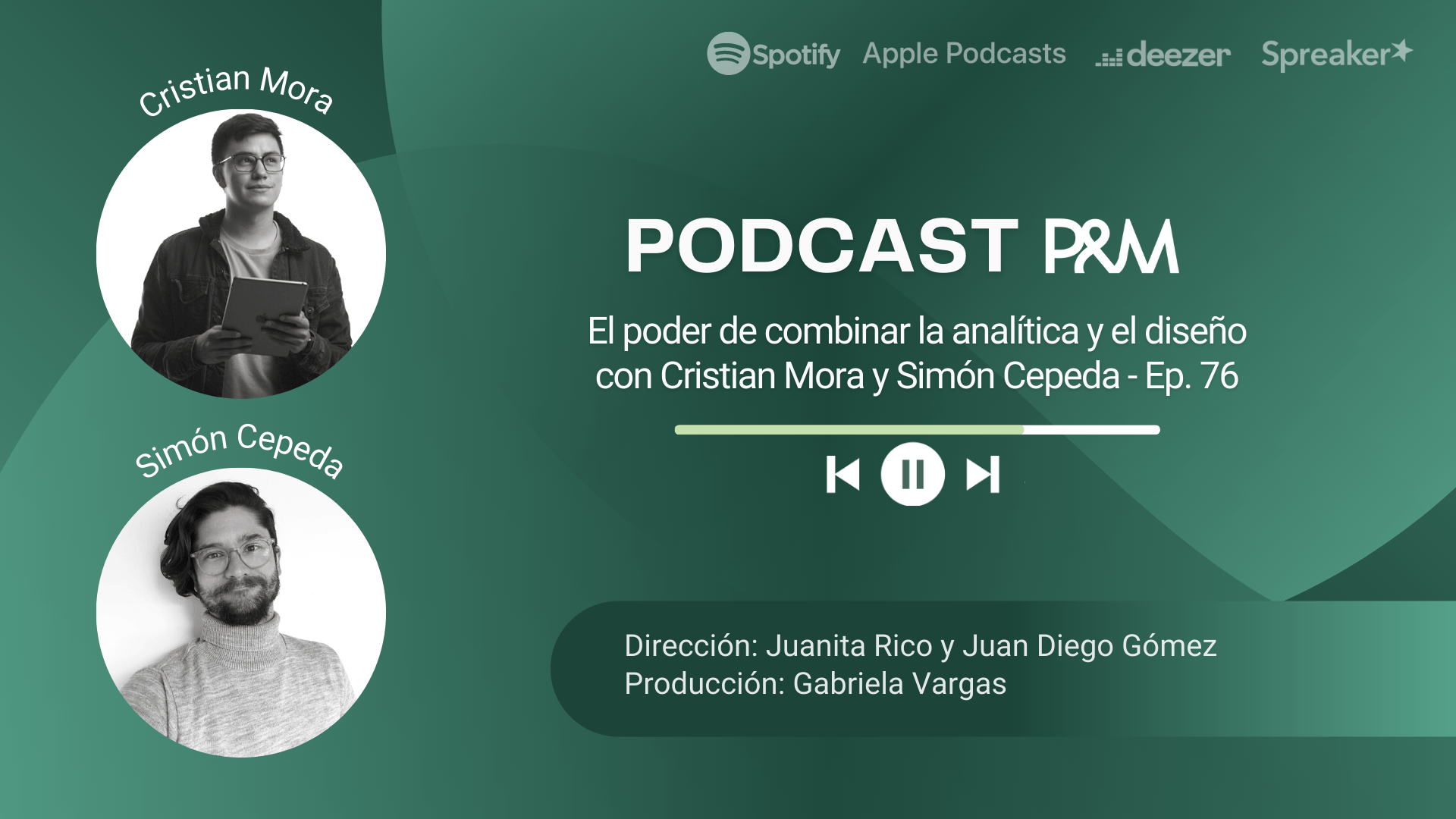 Podcast: el poder de combinar la analítica y el diseño con Cristian Mora y Simón Cepeda - Ep. 76
