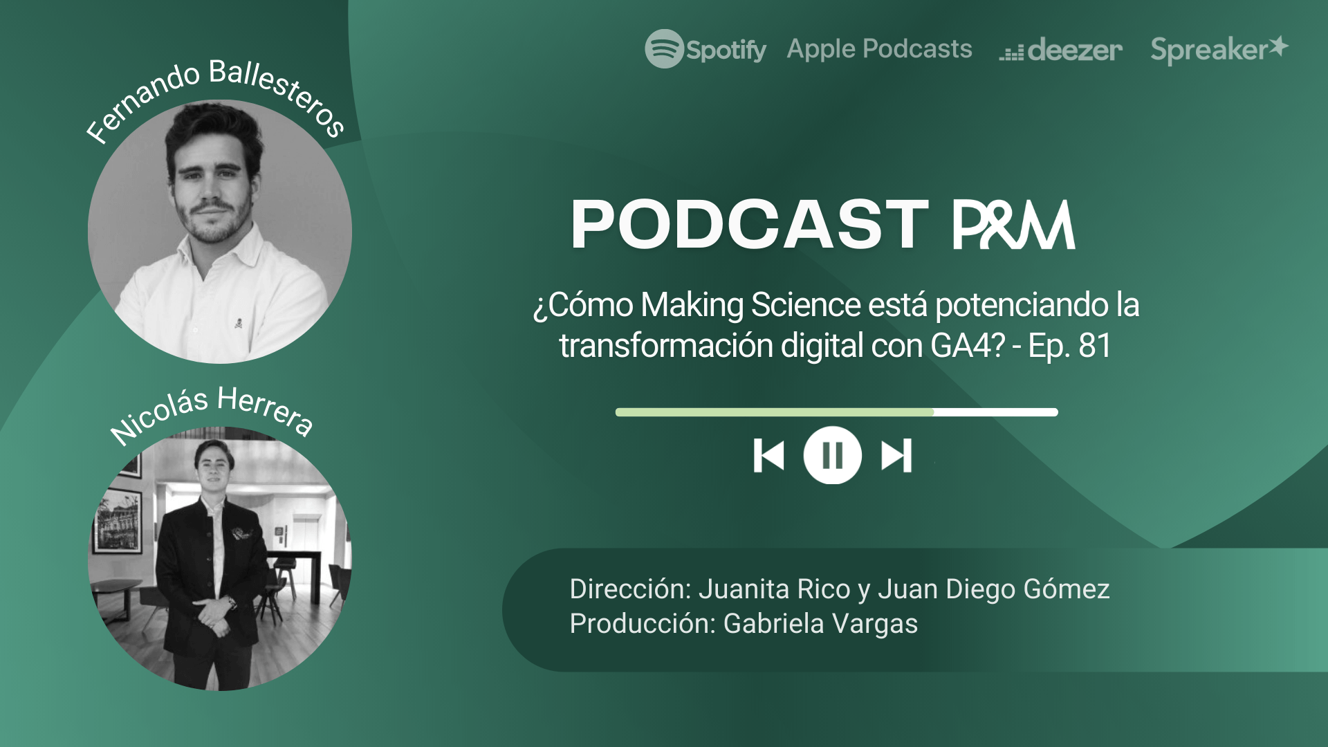 Podcast: ¿Cómo Making Science está potenciando la transformación digital con GA4? con Fernando Ballesteros y Nicolás Herrera - Ep. 81
