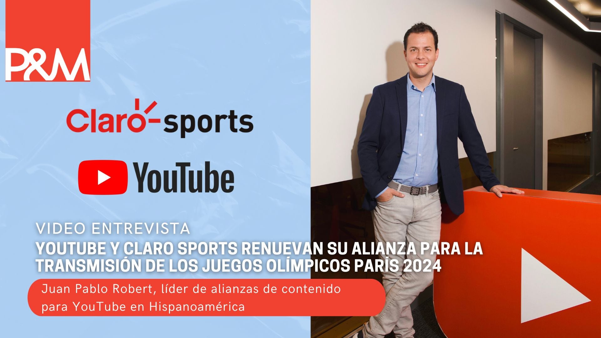 YouTube y Claro Sports renuevan su alianza para la transmisión de los Juegos Olímpicos París 2024
