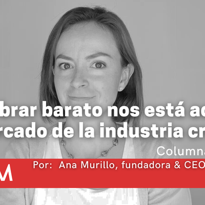 ¿Cobrar barato nos está acabando el mercado de la industria creativa