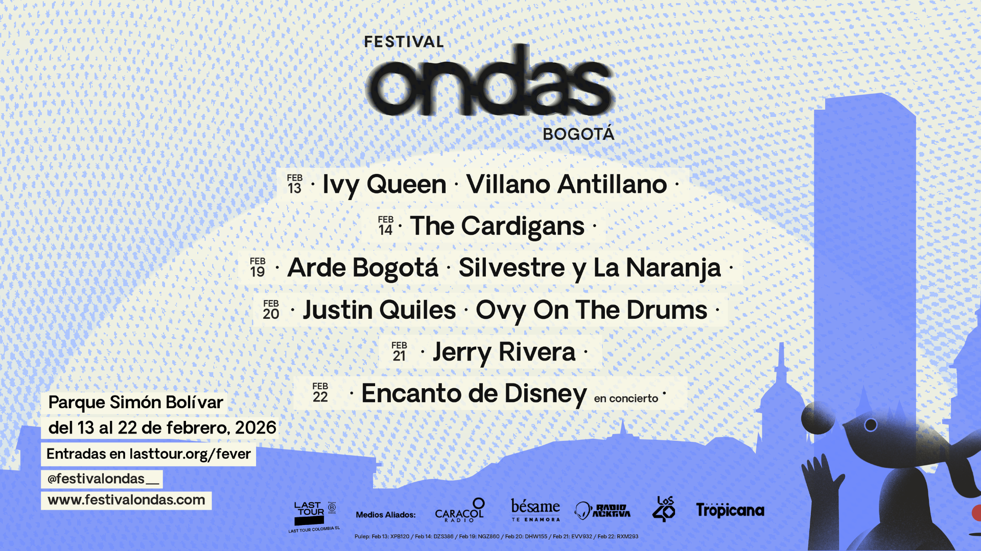 El Festival Ondas Bogotá anuncia su llegada a Colombia