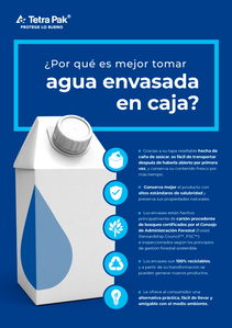 agua envasada en caja