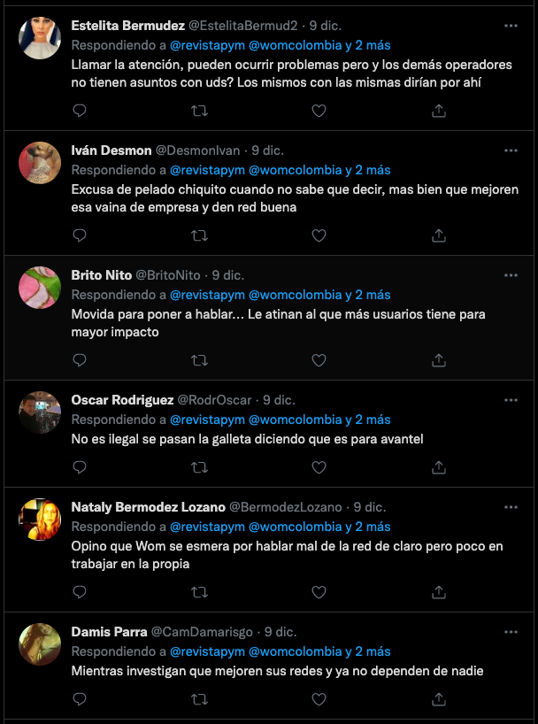 disputa entre WOM Y Claro